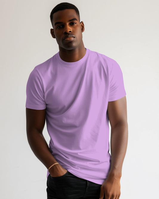 Regular Fit Cotton T-shirt Unisex: Lavender