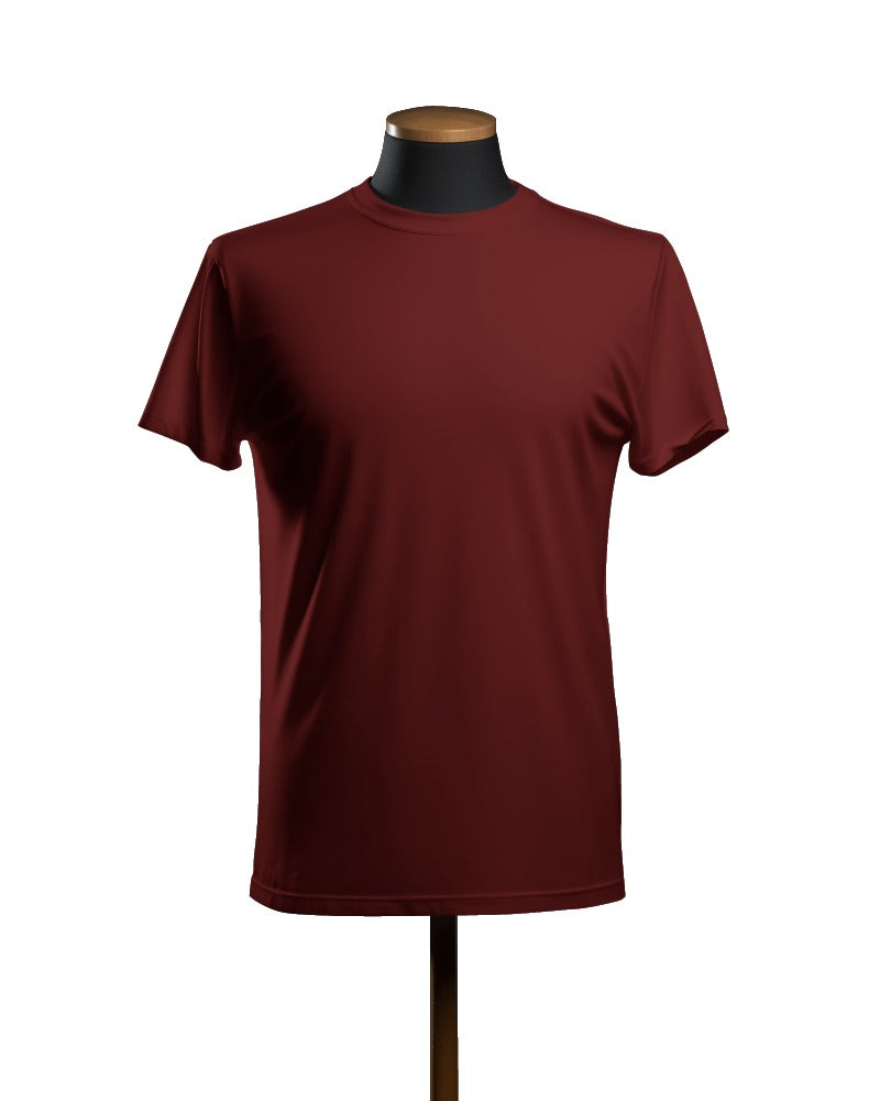 Regular Fit Cotton T-shirt Unisex: Maroon
