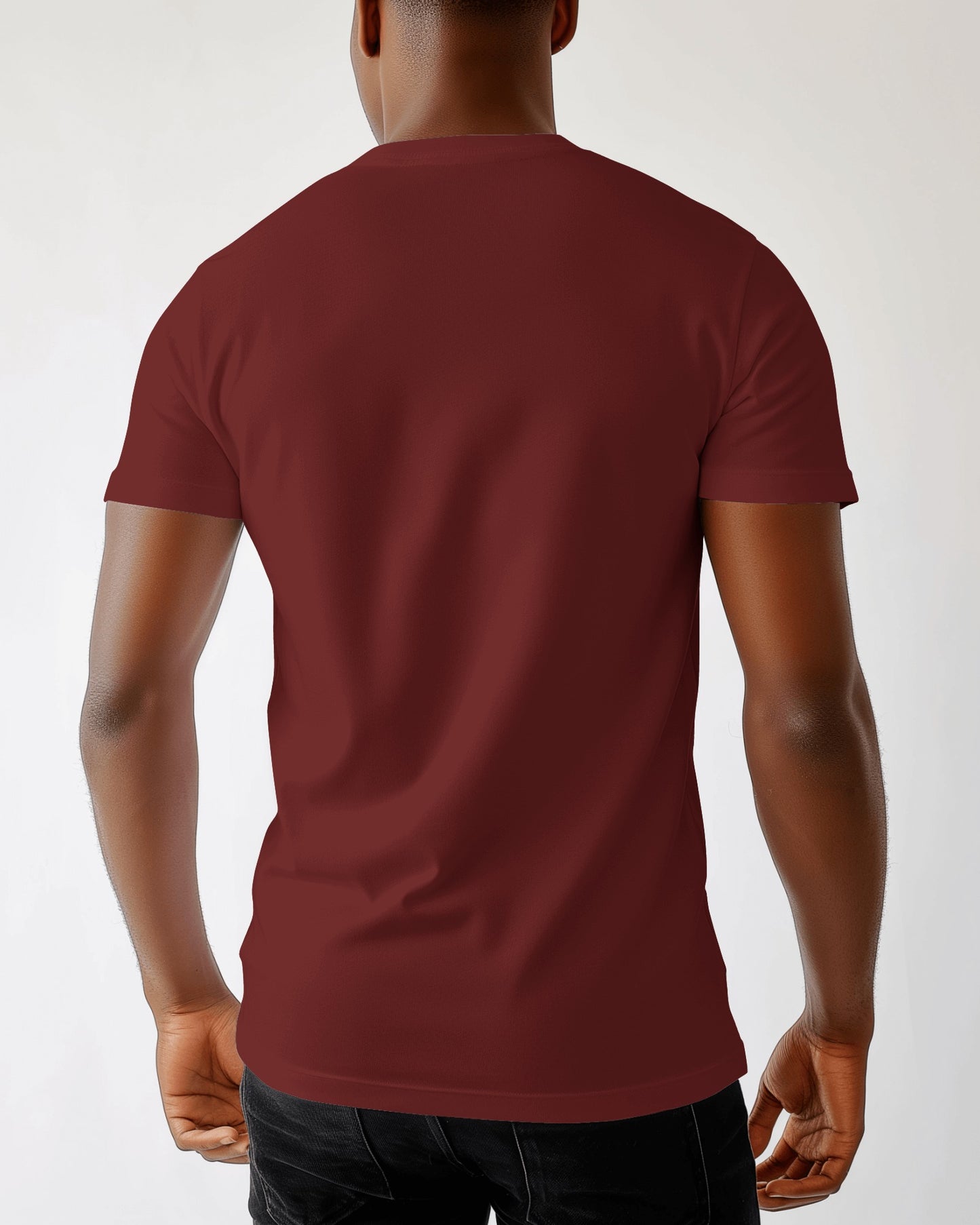 Regular Fit Cotton T-shirt Unisex: Maroon