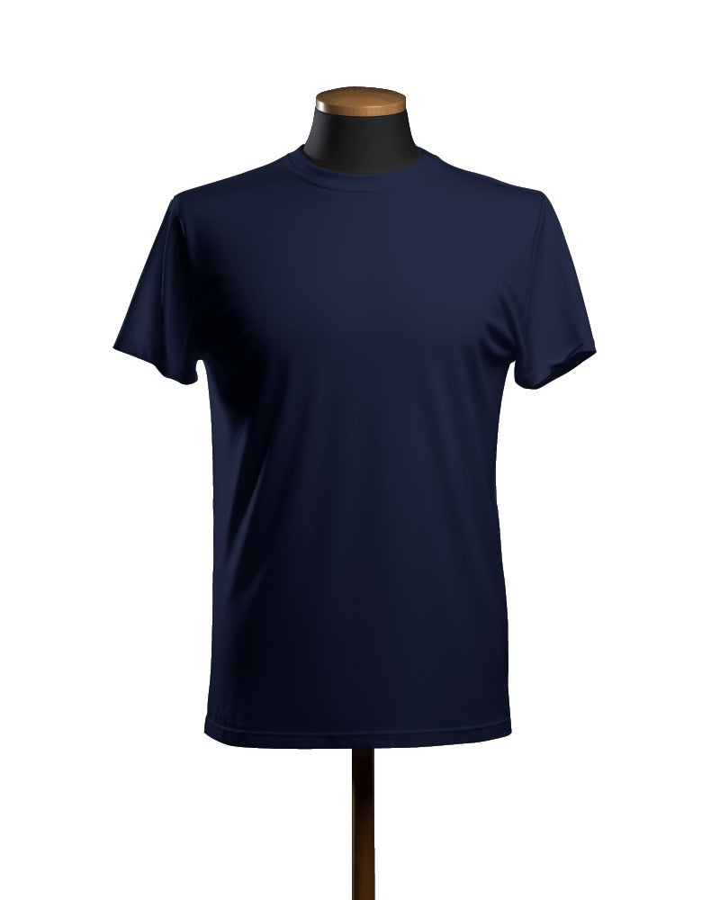 Regular Fit Cotton T-shirt Unisex: Navy Blue