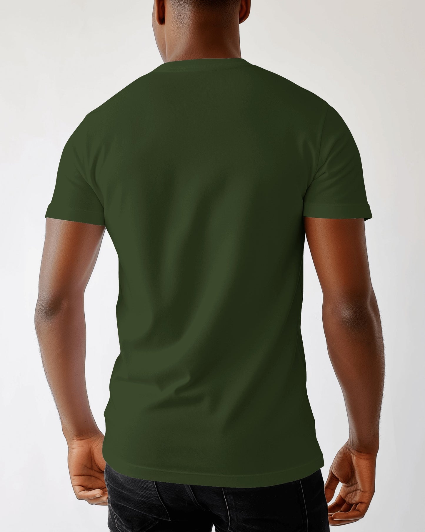 Regular Fit Cotton T-shirt Unisex: Olive Green