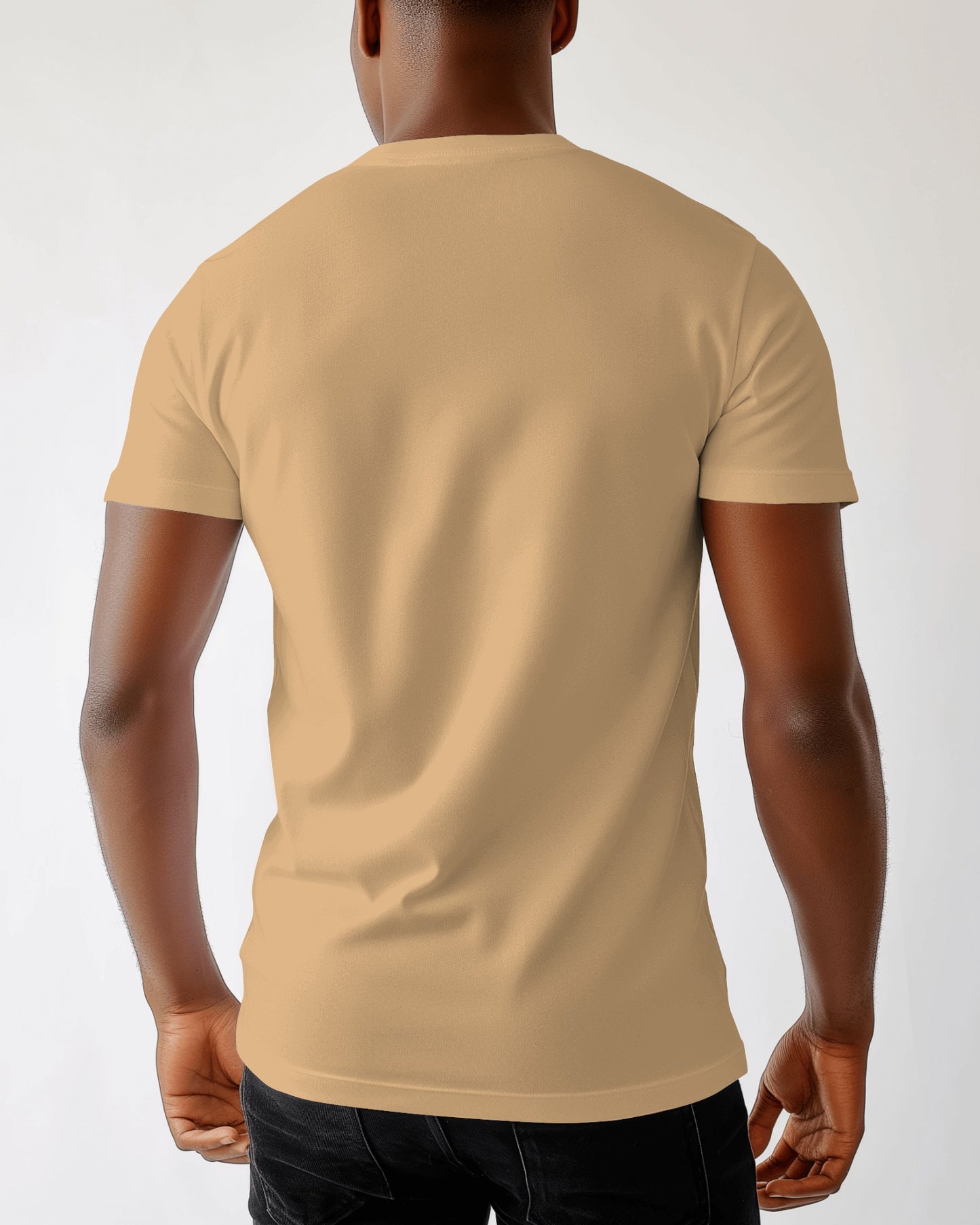 Regular Fit Cotton T-shirt Unisex: Beige