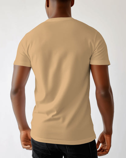 Regular Fit Cotton T-shirt Unisex: Beige