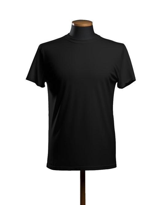 Regular Fit Cotton T-shirt Unisex: Black