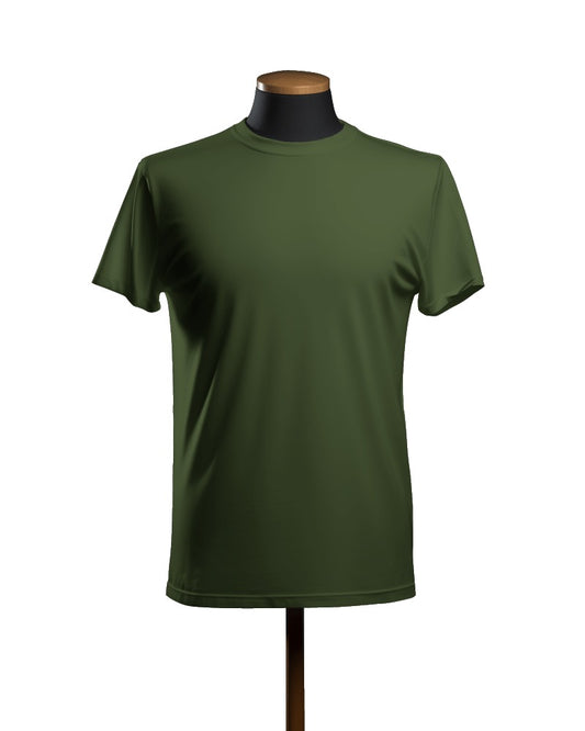 Regular Fit Cotton T-shirt Unisex: Olive Green